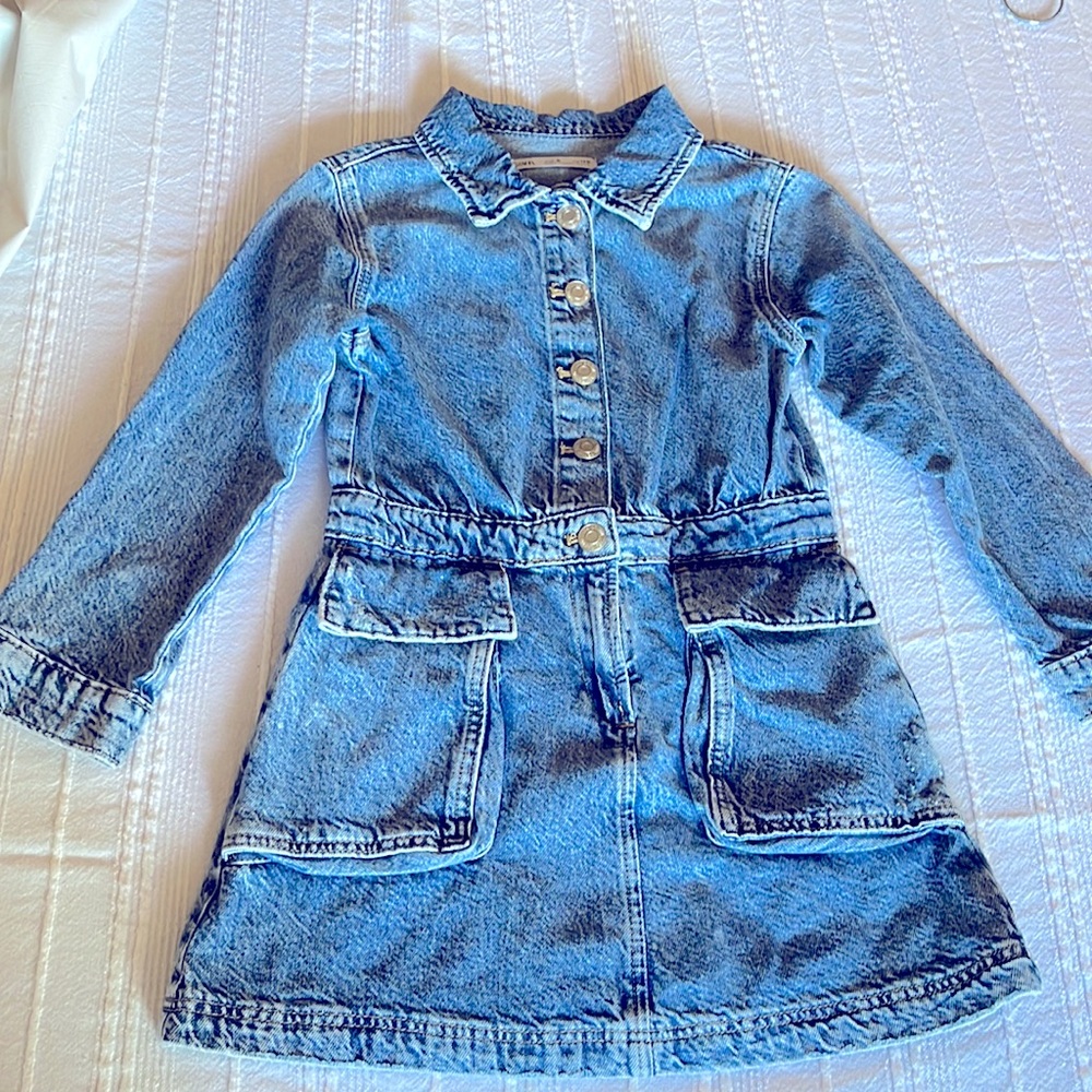 Zara girls denim dress